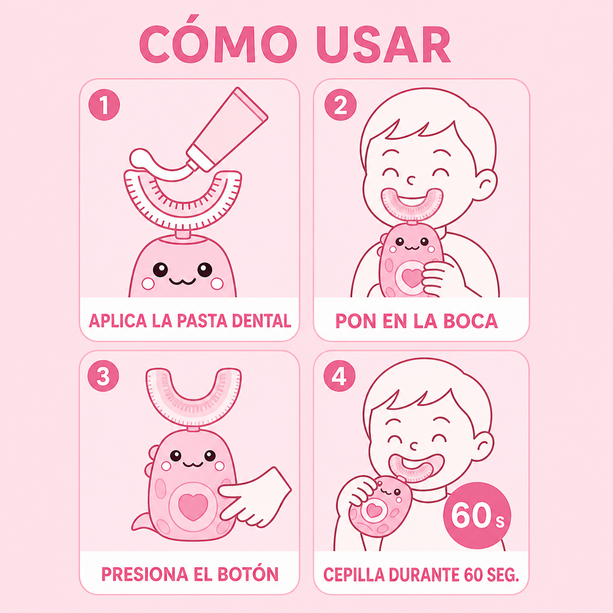 “La forma más fácil y divertida de lograr que tu hijo quiera cepillarse solo.”