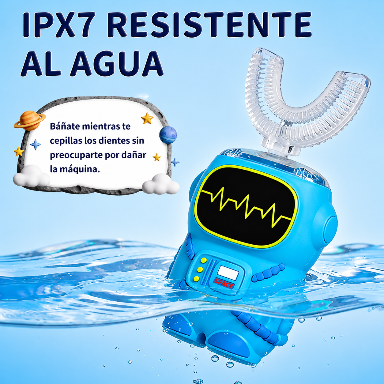 Cepillo De Dientes Ultrasónico Para Niños En Forma De U